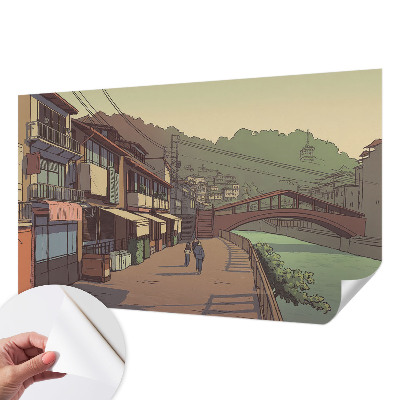 Fototapete nach Maß Pastellfarbene Landschaft