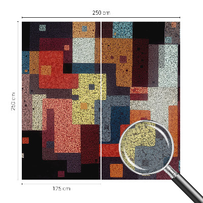 Moderne Fototapete nach Maß Bunte Formen