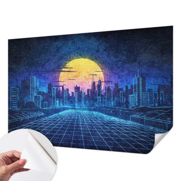 Motivtapete fürs Wohnzimmer Futuristische Landschaft