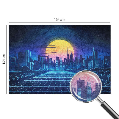 Motivtapete fürs Wohnzimmer Futuristische Landschaft