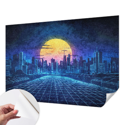 Motivtapete fürs Wohnzimmer Futuristische Landschaft