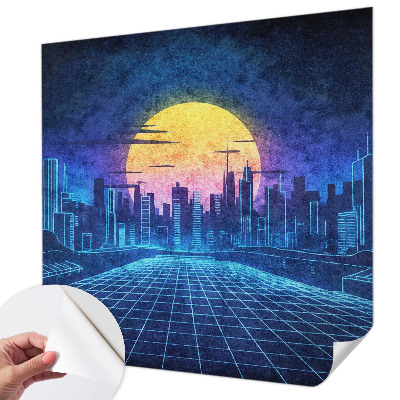 Motivtapete fürs Wohnzimmer Futuristische Landschaft