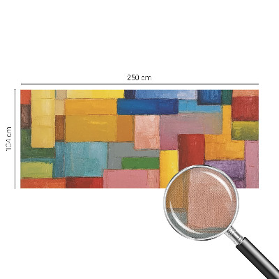 Selbstklebende Fototapete fürs Wohnzimmer Farbige Rechtecke