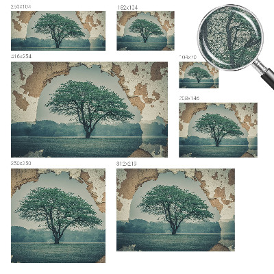 3D-Fototapete Ein einsamer Baum