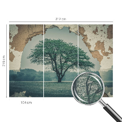 3D-Fototapete Ein einsamer Baum