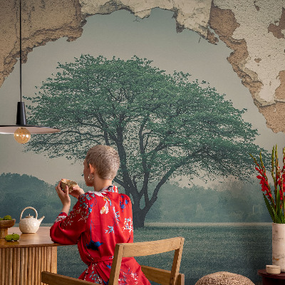 3D-Fototapete Ein einsamer Baum