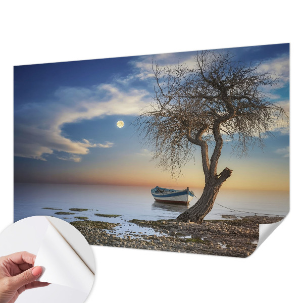 Selbstklebende Fototapete fürs Schlafzimmer Eine friedliche Landschaft