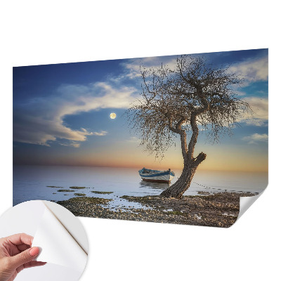 Selbstklebende Fototapete fürs Schlafzimmer Eine friedliche Landschaft