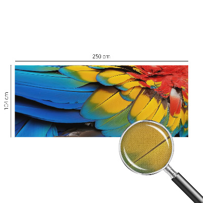 3D-Fototapete fürs Wohnzimmer Regenbogenfedern