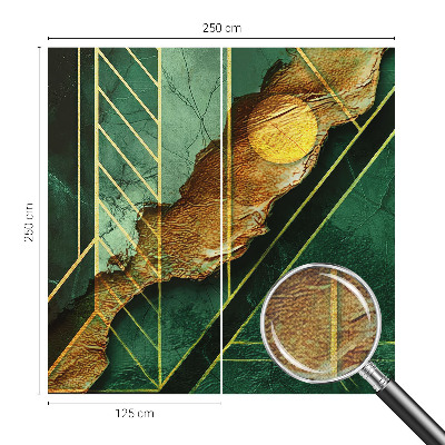 3D-Fototapete fürs Schlafzimmer Geometrische Spannung