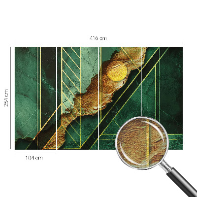 3D-Fototapete fürs Schlafzimmer Geometrische Spannung