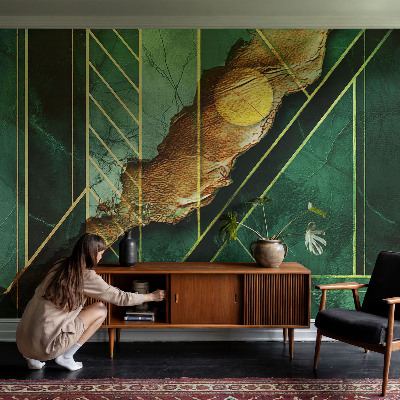 3D-Fototapete fürs Schlafzimmer Geometrische Spannung