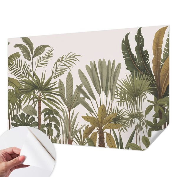 Vintage tapete Exotische Blätter