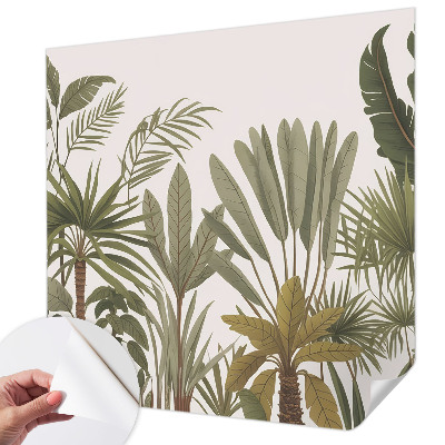 Vintage tapete Exotische Blätter