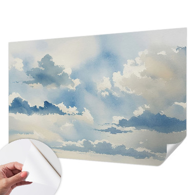 Selbstklebende Fototapete für die Wand Himmlische Wolken