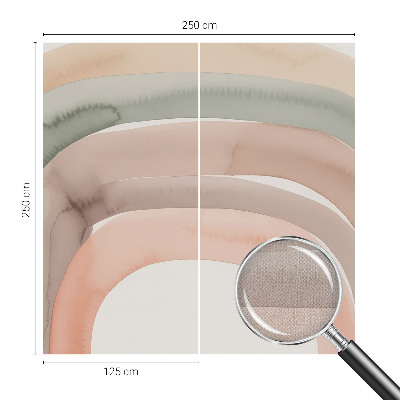 Selbstklebende Fototapete fürs Wohnzimmer Regenbogenbögen