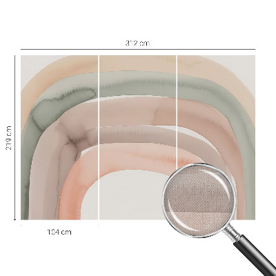 Selbstklebende Fototapete fürs Wohnzimmer Regenbogenbögen