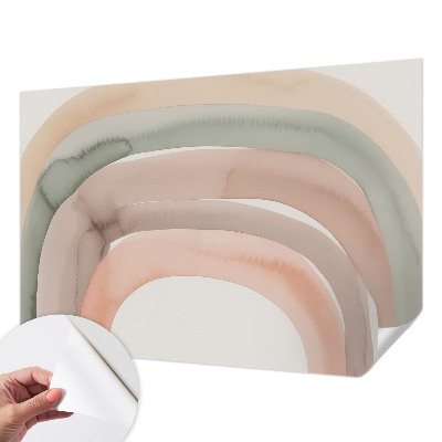 Selbstklebende Fototapete fürs Wohnzimmer Regenbogenbögen