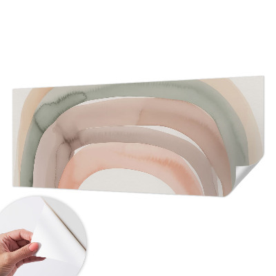 Selbstklebende Fototapete fürs Wohnzimmer Regenbogenbögen