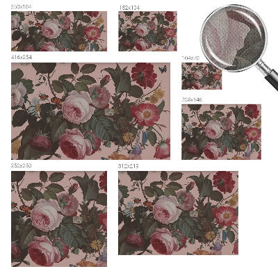 3D-Fototapete Florale Eleganz