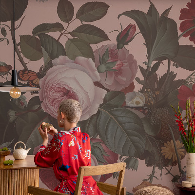 3D-Fototapete Florale Eleganz