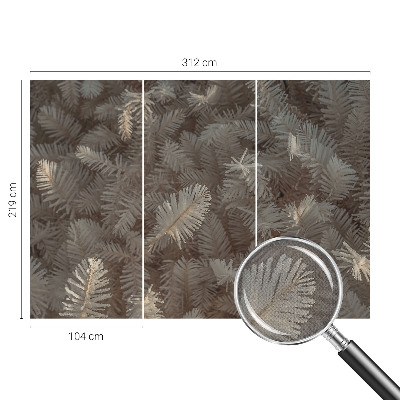 3D-Fototapete fürs Wohnzimmer Gefrorene Zweige