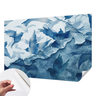 Motivtapete fürs Wohnzimmer Dynamische Vögel