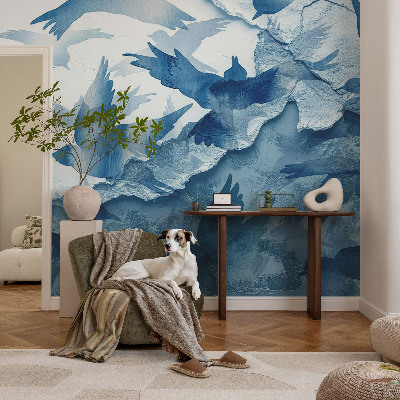 Motivtapete fürs Wohnzimmer Dynamische Vögel