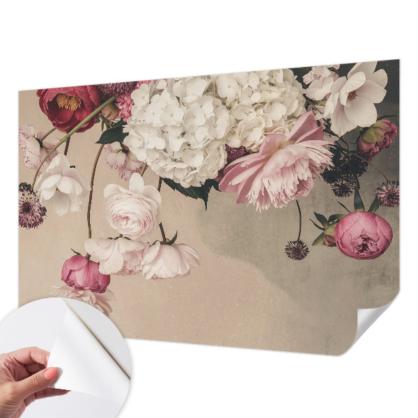 Motivtapete nach Maß Romantische Blumen