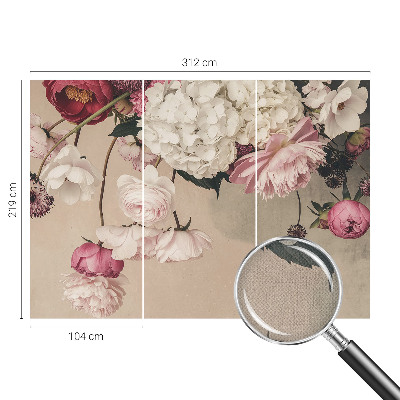 Motivtapete nach Maß Romantische Blumen