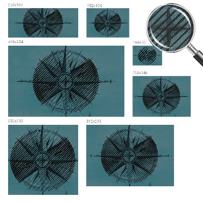 Hochwertige Bildtapete Seekompass