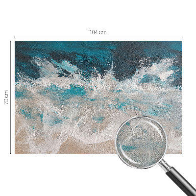 Selbstklebende Fototapete für die Wand Meereswellen