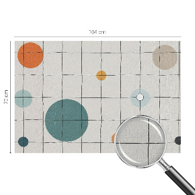 Selbstklebende Fototapete fürs Wohnzimmer Farbige Kreise