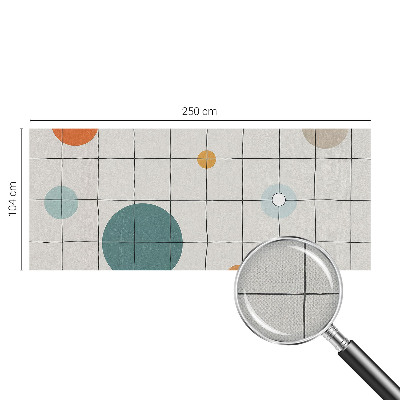 Selbstklebende Fototapete fürs Wohnzimmer Farbige Kreise