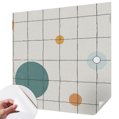 Selbstklebende Fototapete fürs Wohnzimmer Farbige Kreise