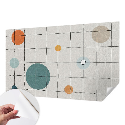 Selbstklebende Fototapete fürs Wohnzimmer Farbige Kreise