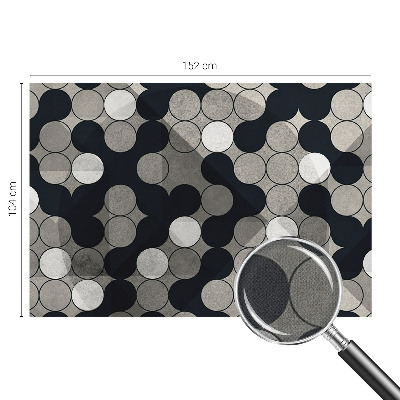 Selbstklebende Fototapete fürs Schlafzimmer Geometrische Kreise