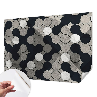 Selbstklebende Fototapete fürs Schlafzimmer Geometrische Kreise