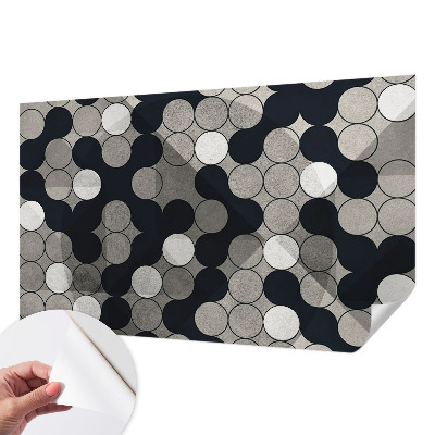 Selbstklebende Fototapete fürs Schlafzimmer Geometrische Kreise