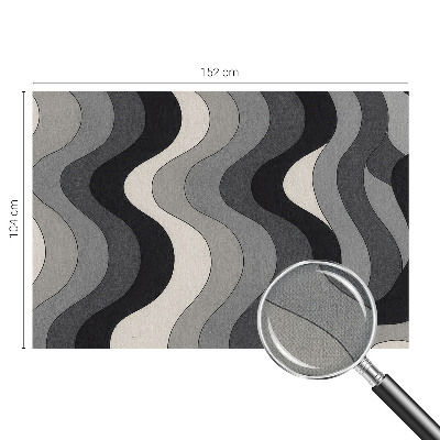 Selbstklebende Fototapete fürs Kinderzimmer Graue Wellen