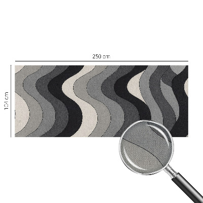 Selbstklebende Fototapete fürs Kinderzimmer Graue Wellen