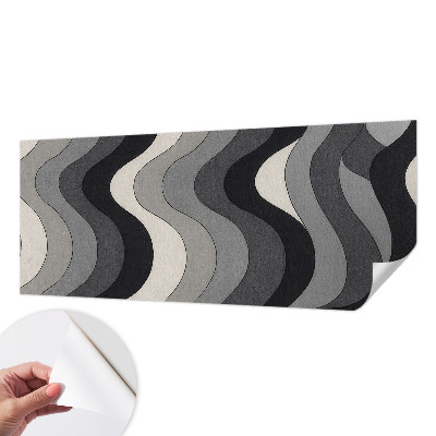 Selbstklebende Fototapete fürs Kinderzimmer Graue Wellen