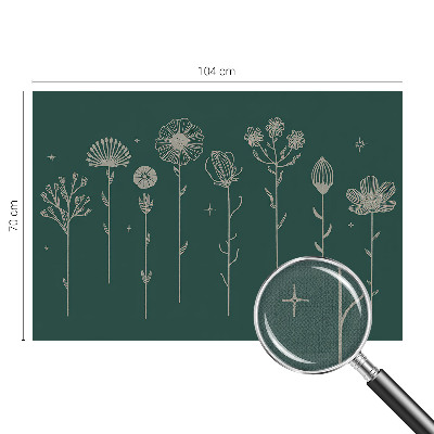 3D-Fototapete fürs Wohnzimmer Zarte Blüten