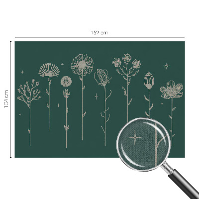 3D-Fototapete fürs Wohnzimmer Zarte Blüten