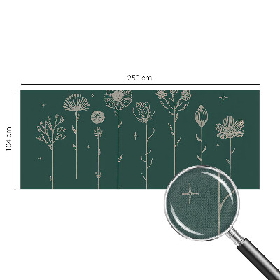 3D-Fototapete fürs Wohnzimmer Zarte Blüten