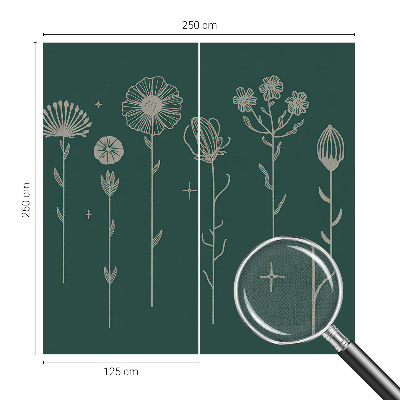 3D-Fototapete fürs Wohnzimmer Zarte Blüten