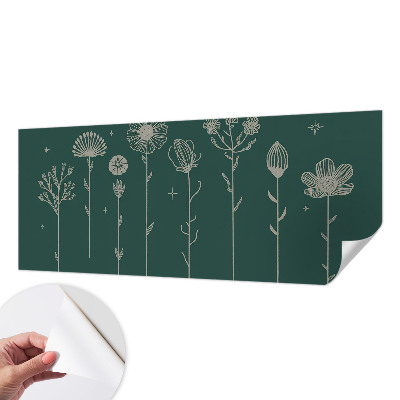 3D-Fototapete fürs Wohnzimmer Zarte Blüten