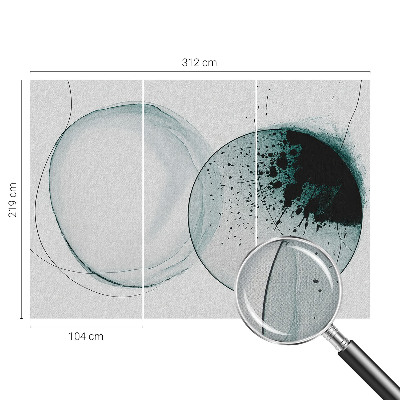 Fototapete nach Maß Grüne Kreise