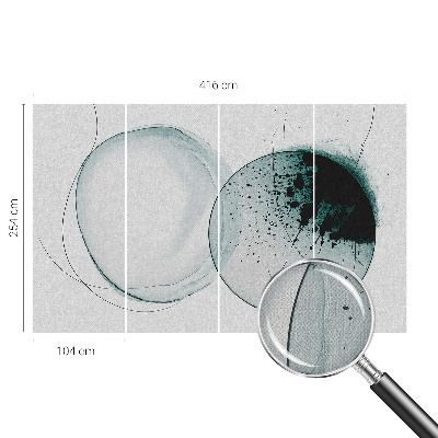 Fototapete nach Maß Grüne Kreise