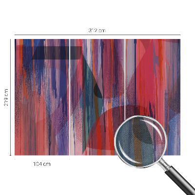 3D-Fototapete fürs Schlafzimmer Regenbogenstreifen